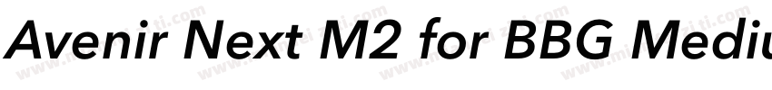 Avenir Next M2 for BBG Medium字体转换